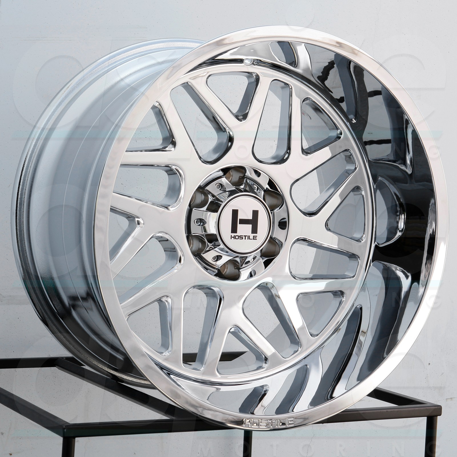 One 20x12 Hostile H108 Sprocket 6x5.5/6x139.7 -44 Chrome Wheel Rim 106.1