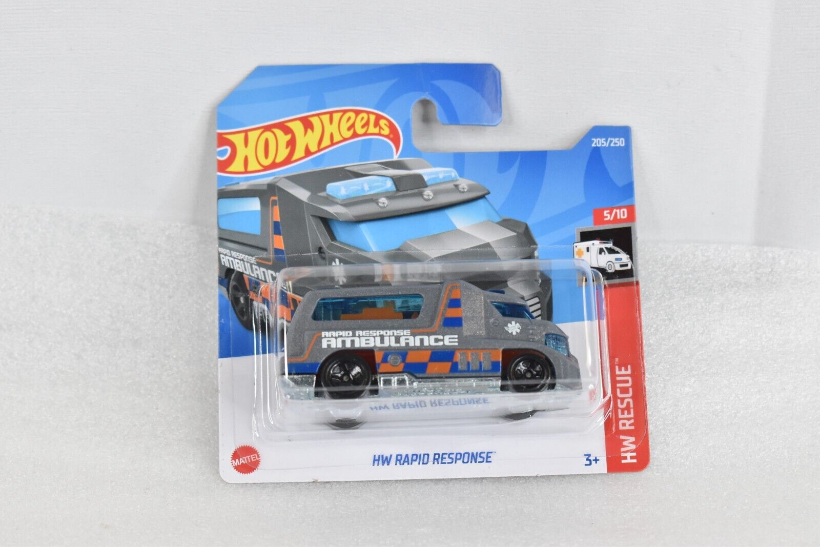 Hot Wheels 2022 Q Case Short Card HW Rapid Response Silver Gray In Stock In US