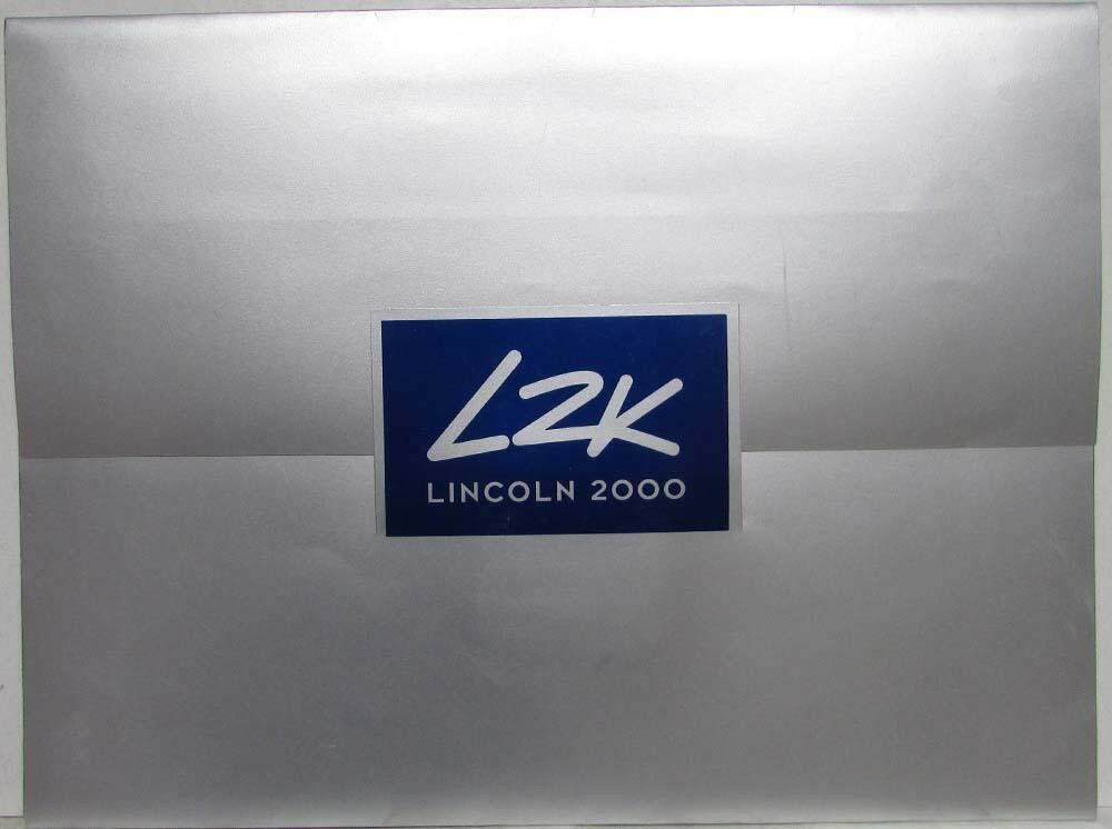 2000 Lincoln L2K Convertible Concept Car Media Press Kit