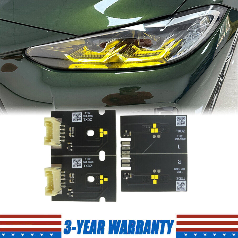 Yellow Angel Eye DRL LED Board For BMW G80 G82 G22 M3 M4 430i M440i 2021-2023