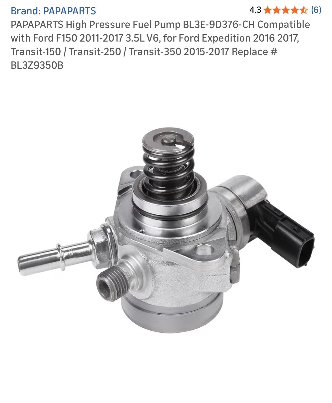 High Pressure Fuel pump For Fords
