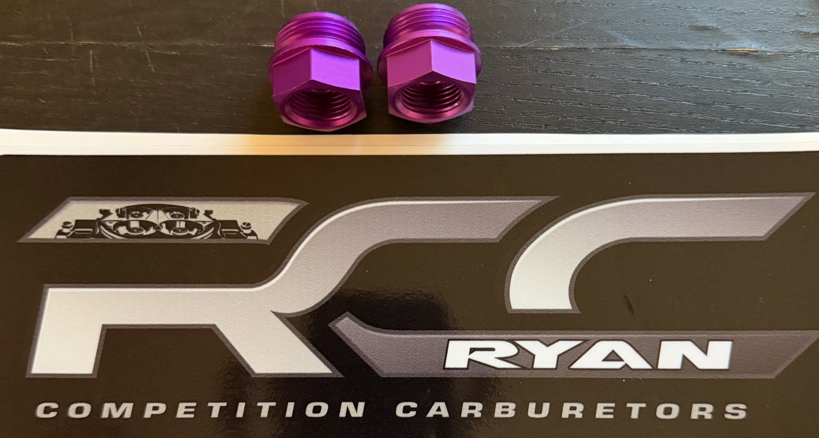 Brand New Take Off Holley QFT Fuel Inlet Fittings. Pair Of Fittings. (PURPLE ) Brand New Take Off Holley QFT Fuel Inlet Fittings. Pair Of Fittings. (PURPLE )