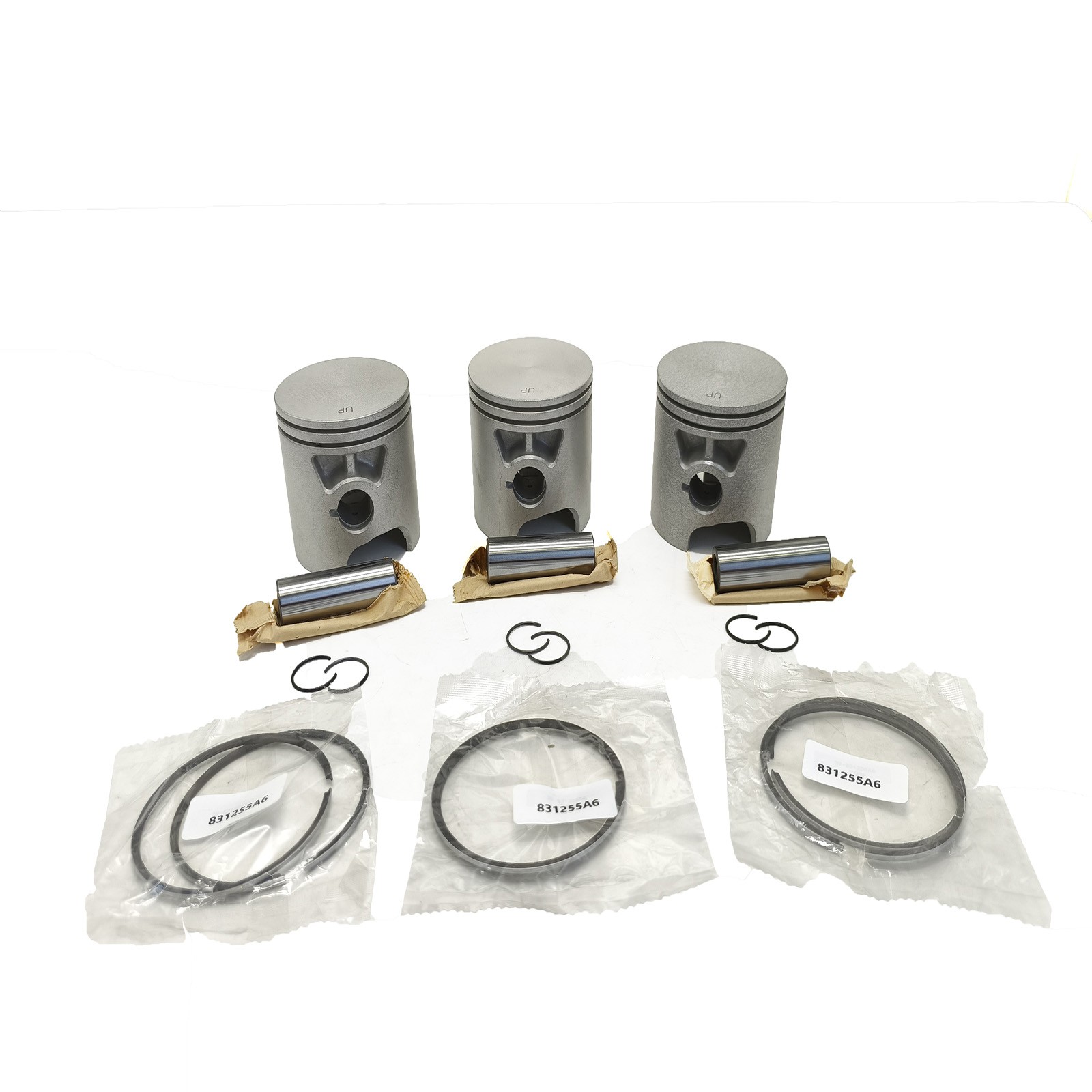 3Sets 705-850026 Piston Kit STD for Mercury 40/50/60HP 39-831255A6 705-850026T1