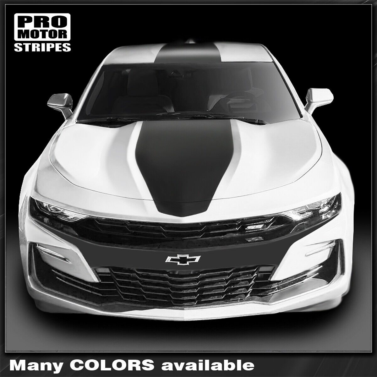 Chevrolet Camaro 2019-2023 Over The Top Stripes Hood, Roof & Rear (Choose Color)