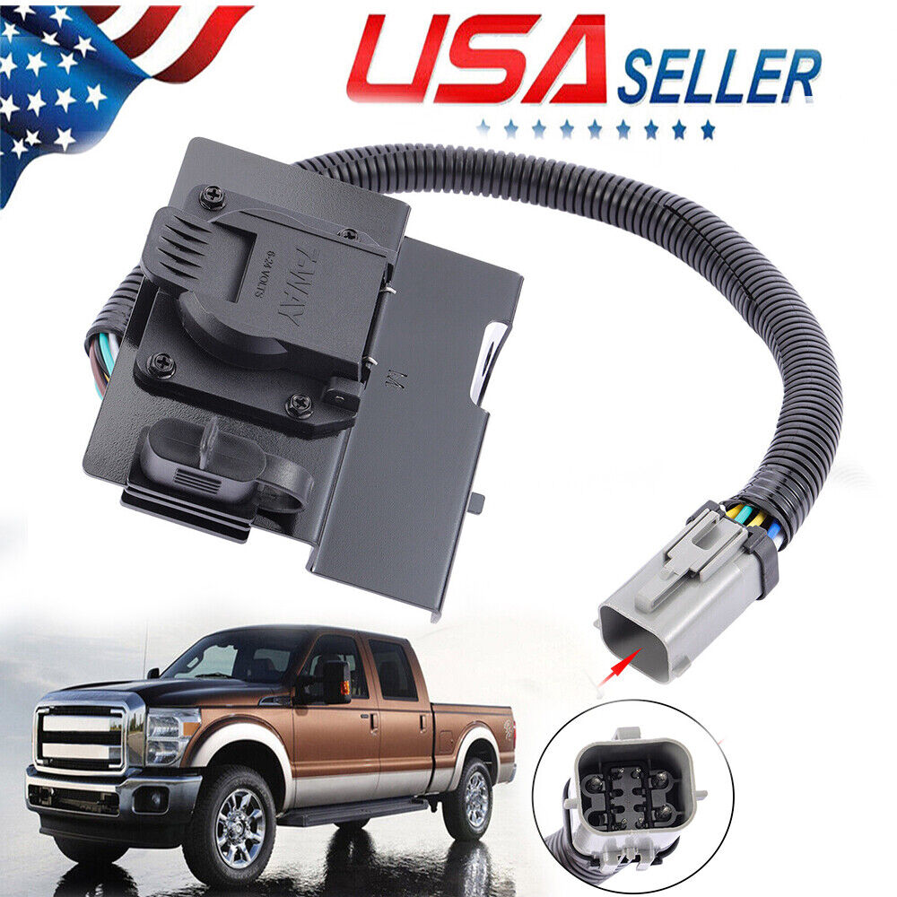 Super Duty 4 & 7 Pin Trailer Tow Wiring Harness Plug For Ford F250 F350 99-01