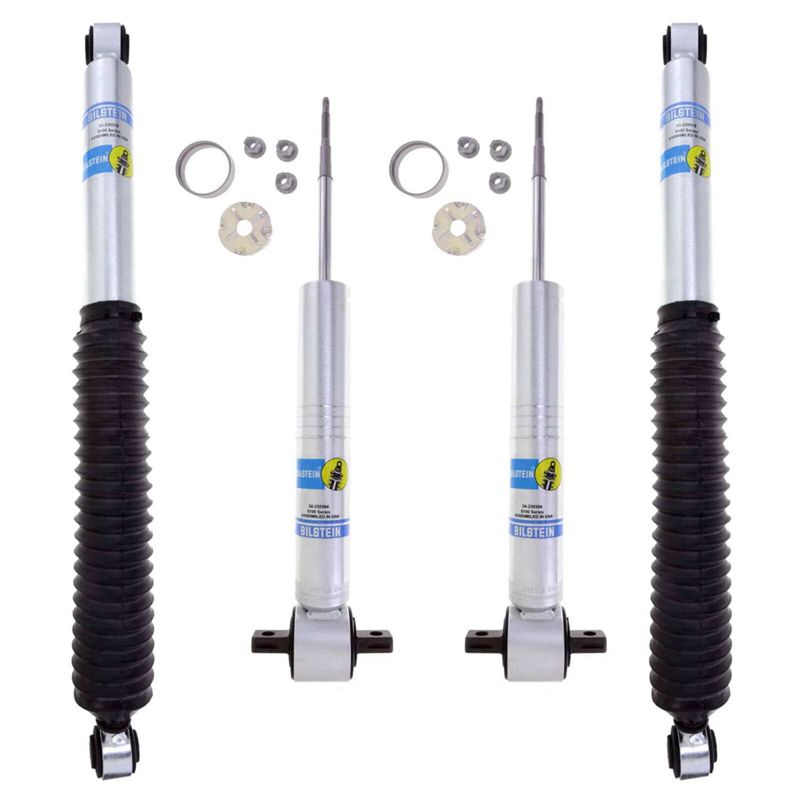 Bilstein B8 5100 Front & Rear Gas Shocks for 14-19 Silverado Sierra 1500 4WD