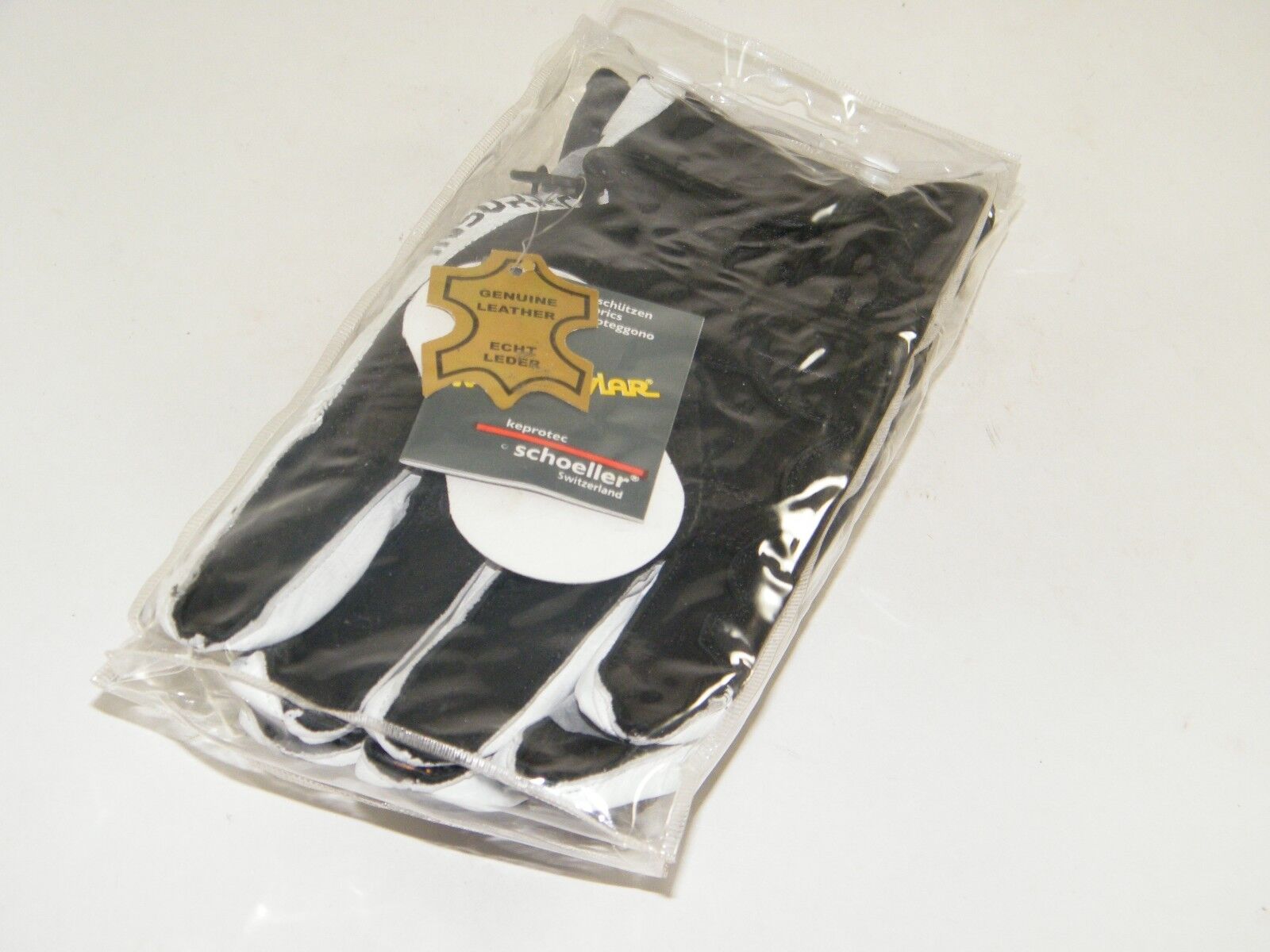 INSURRECTION GENUINE LEATHER RACING GLOVES W/KEVLAR, MOSTLY BLACK, RARE/NEW XXL
