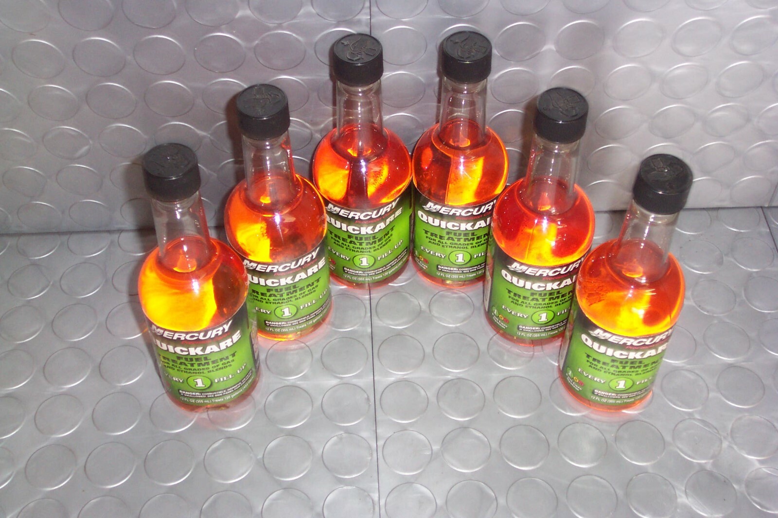 Mercury Quicksilver Quickare Fuel Treatment Additive 12oz PN 92-8M0047930  6Pack