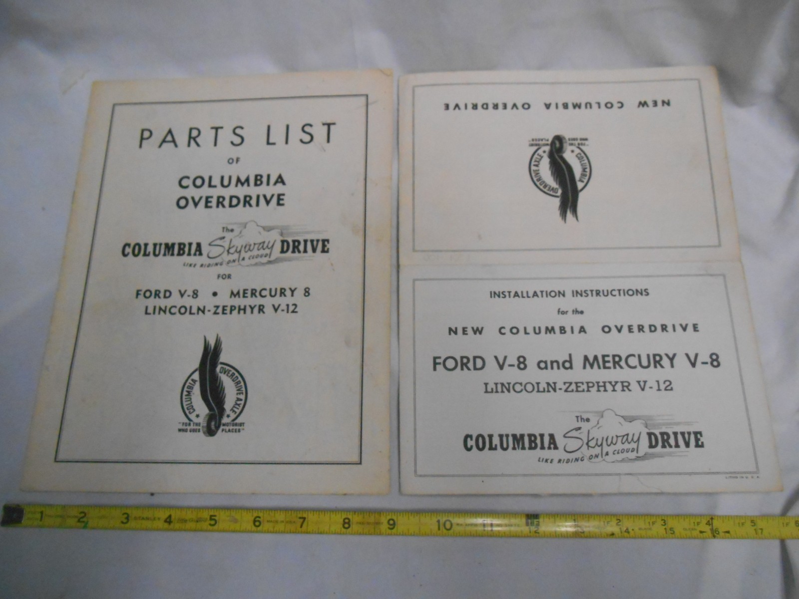 2 VINTAGE COLUMBIA OVERDRIVE REAREND MANUALS, PARTS LIST, INSTALL,FORD FLATHEAD 2 VINTAGE COLUMBIA OVERDRIVE REAREND MANUALS, PARTS LIST, INSTALL,FORD FLATHEAD