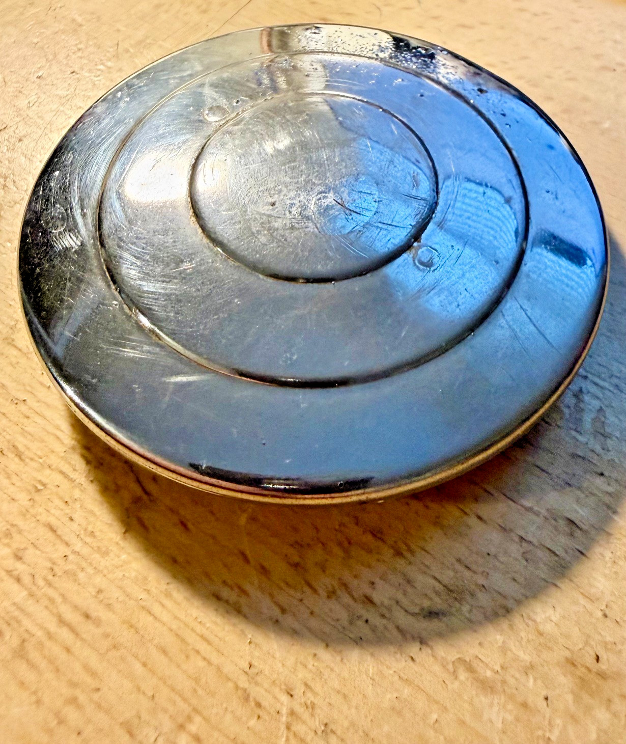 VINTAGE 1930s DODGE TRUCK RADIATOR GRILLE SURROUND CRANKHOLE COVER CRANK HOLE