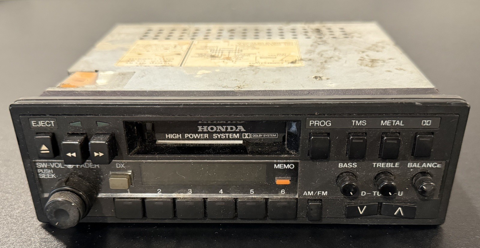 Honda 1984-85 Civic CRX OEM AM/FM Cassette Radio Deck 39100-SE0-A300-M1 JDM