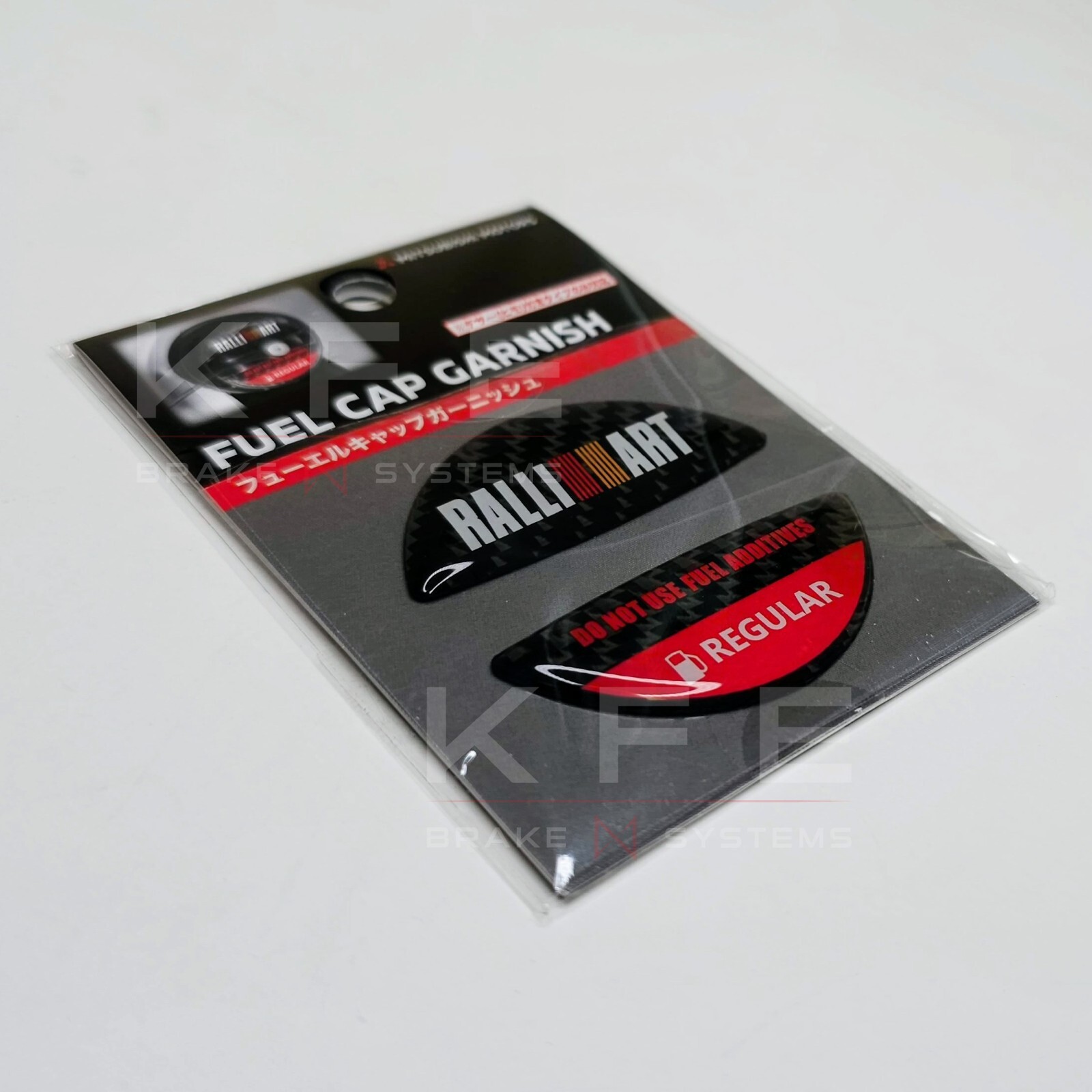 Mitsubishi Ralliart Fuel Gasd Cap Garnish Red SRG20013R Genuine OEM Regular JDM