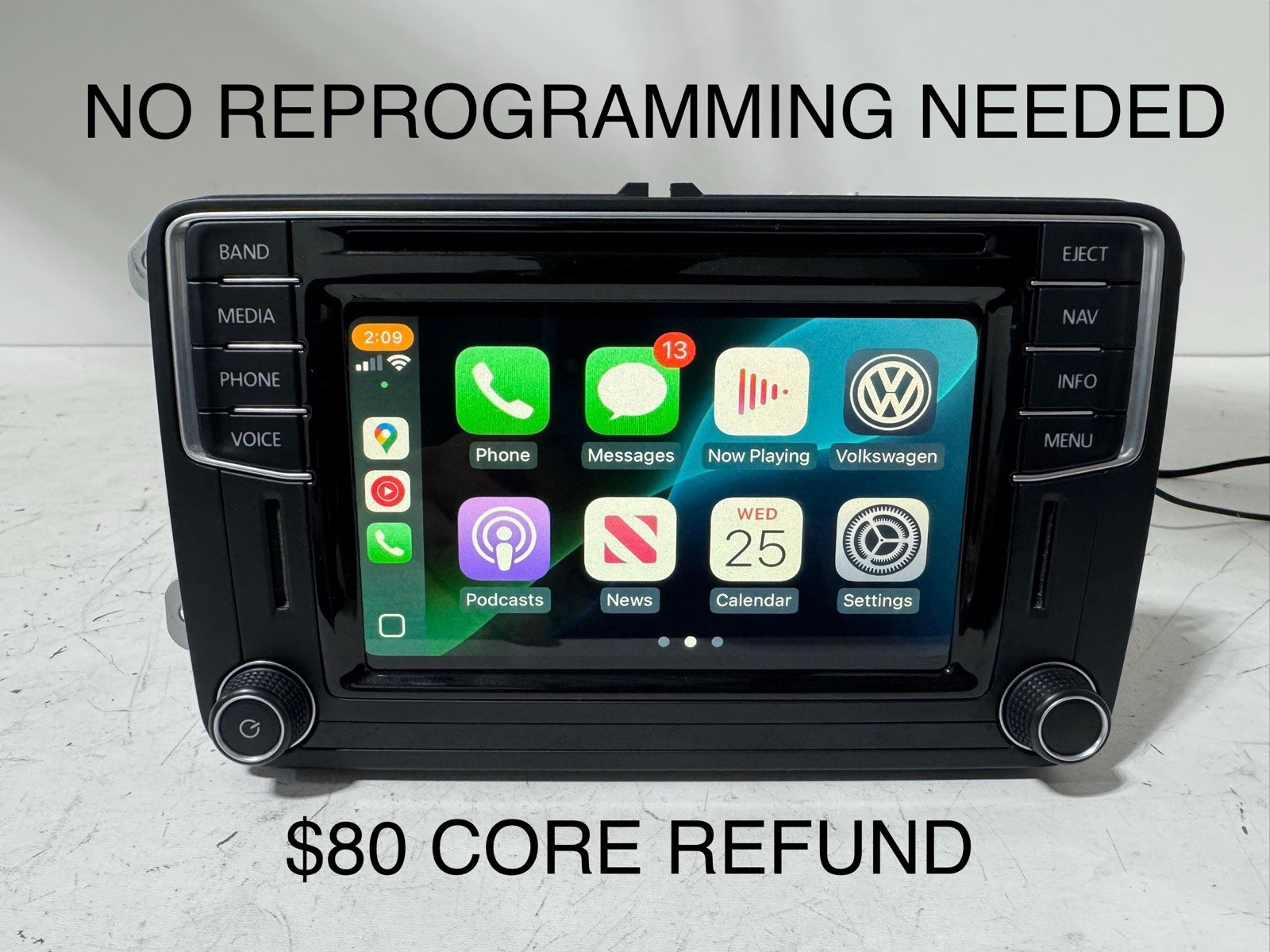 UNLOCKED 2016-2019 VW JETTA PASSAT  TIGUAN GPS RADIO DISPLAY OEM NAV CARPLAY
