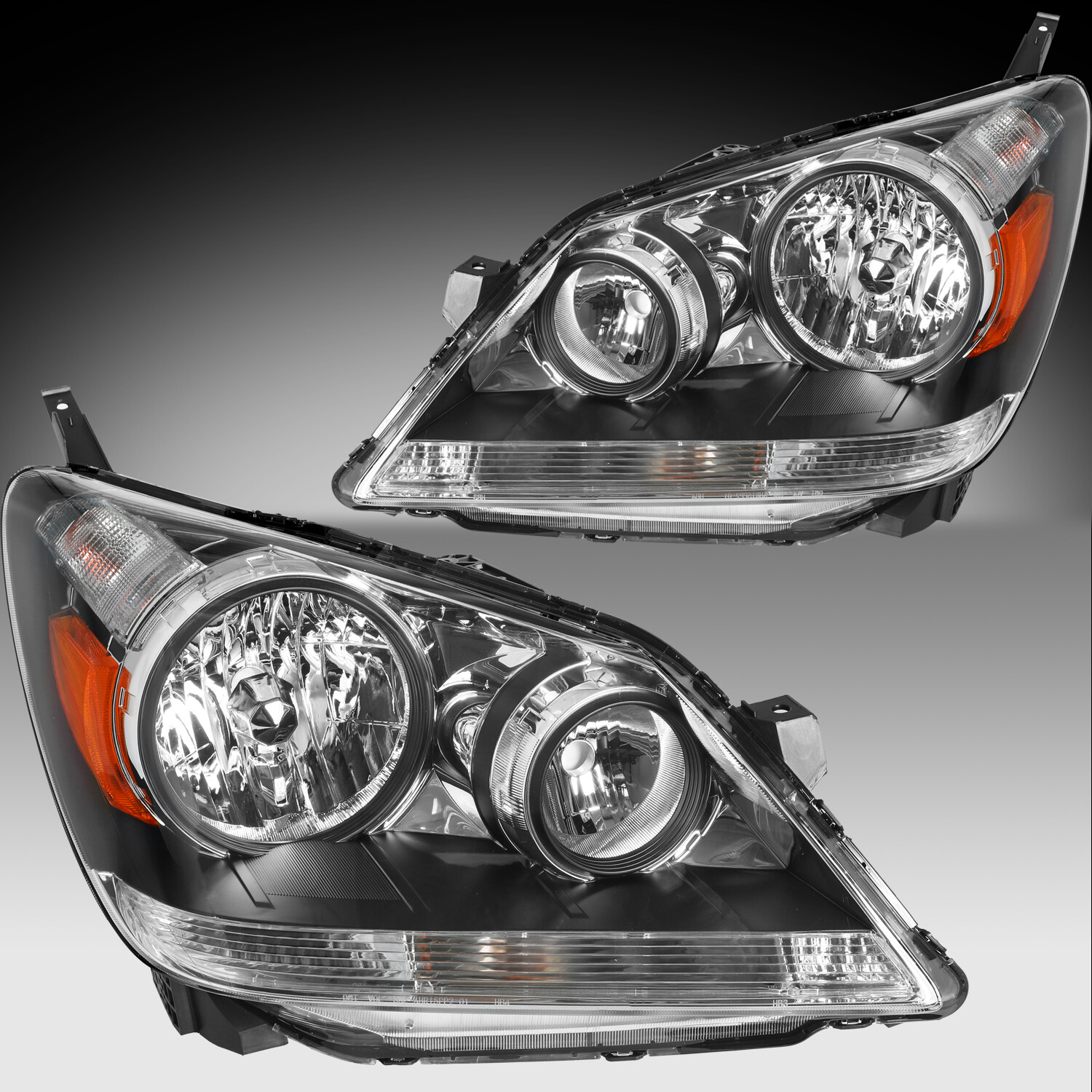 For 2005-2010 Honda Odyssey Factory Style Headlights Headlamps Pair L+R 05-10