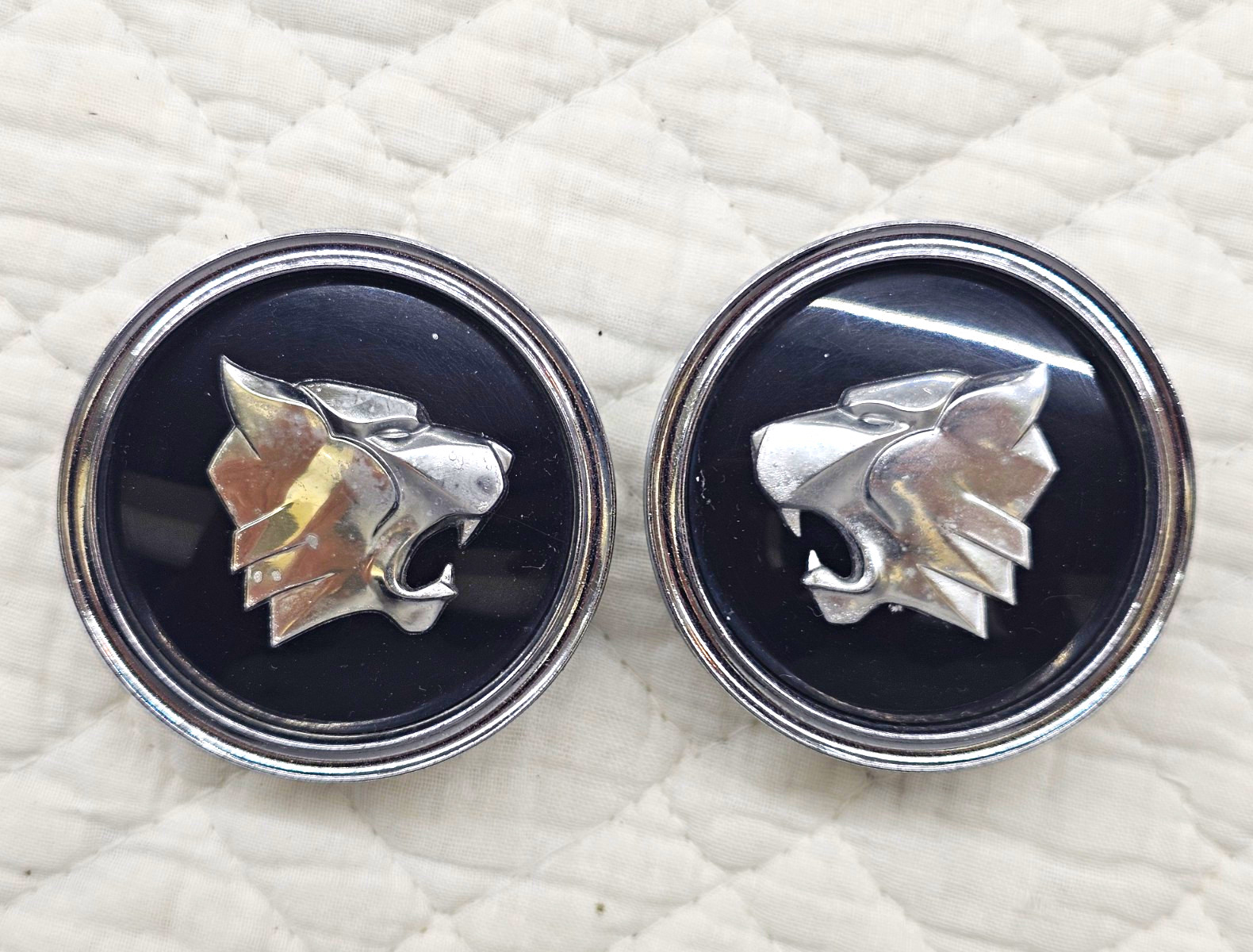 1963-1964 Buick Exterior Wildcat Medallions, Left and Right Pair