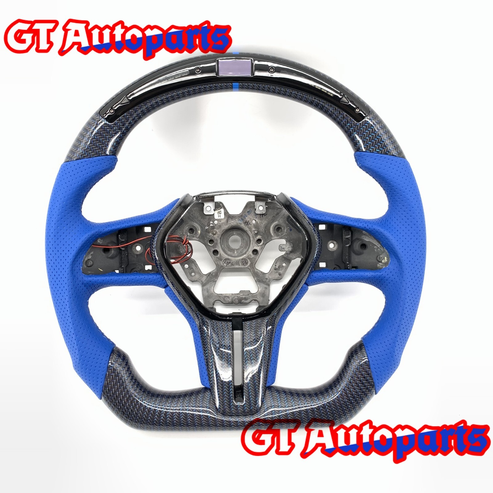 LED Carbon Fiber Steering Wheel Fit Infinti Q50 Q60 QX50 QX55 2016-2024 W/Trim