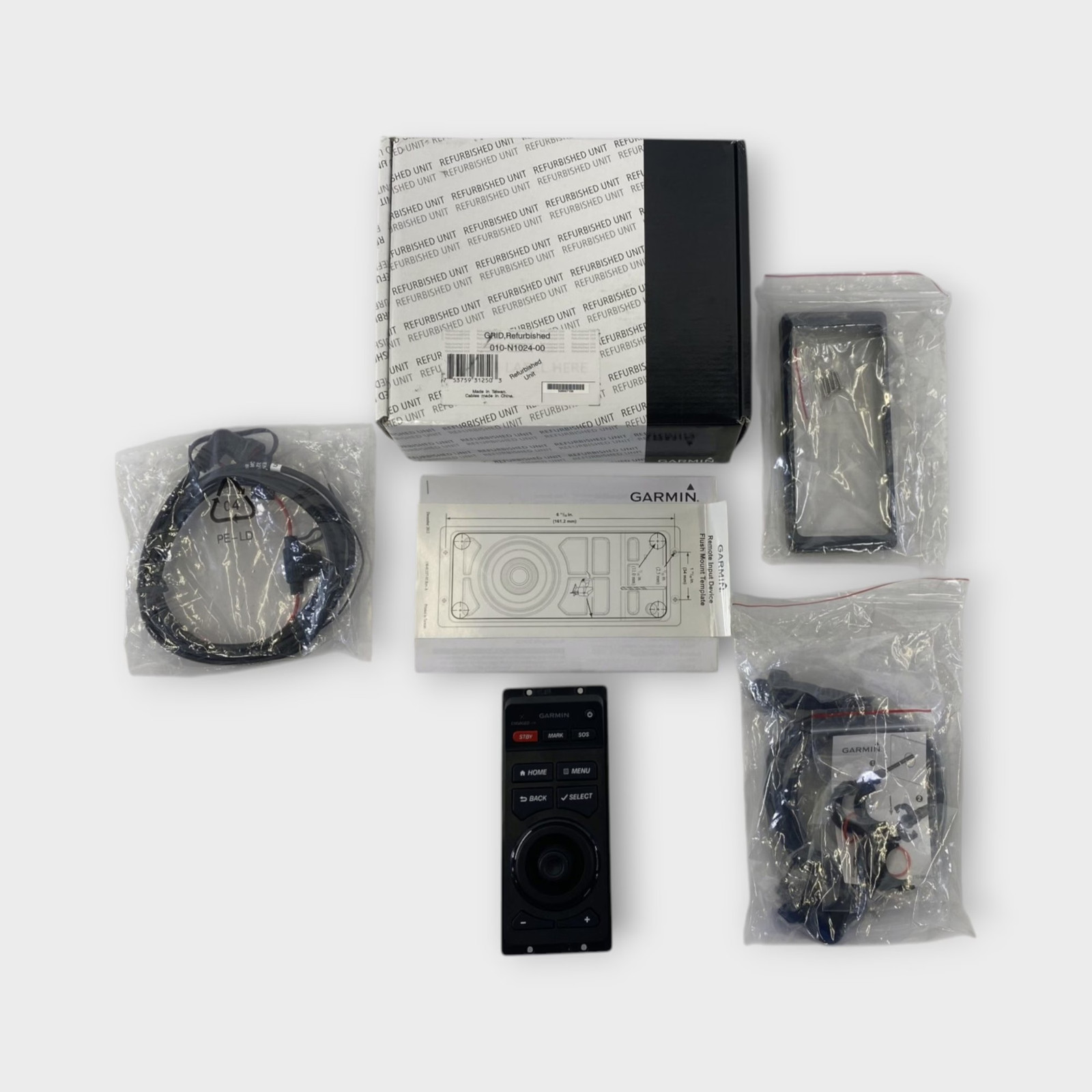 Garmin (Refurb) GRID Remote Input Devices 010-01024-00 w/Cable~ Good Cond