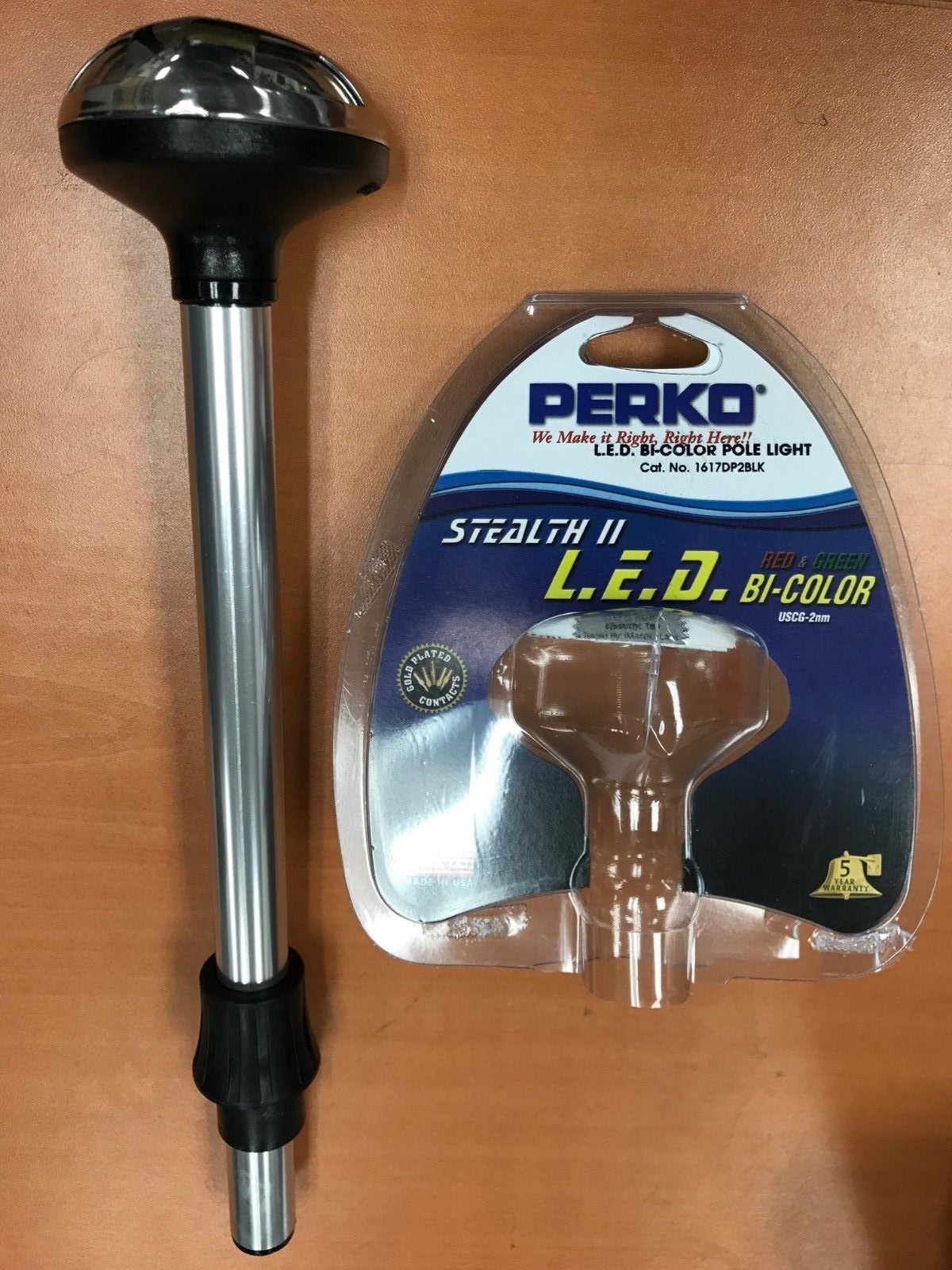 PERKO STEALTH II BOW LIGHT LED POLE LIGHT BI COLOR 12