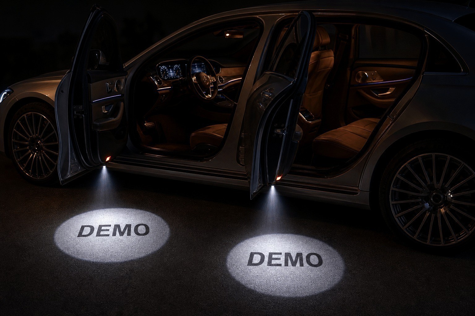 2PCS Wireless LED Car Door Projector Lights for Toyota - Courtesy Ghost Shadow
