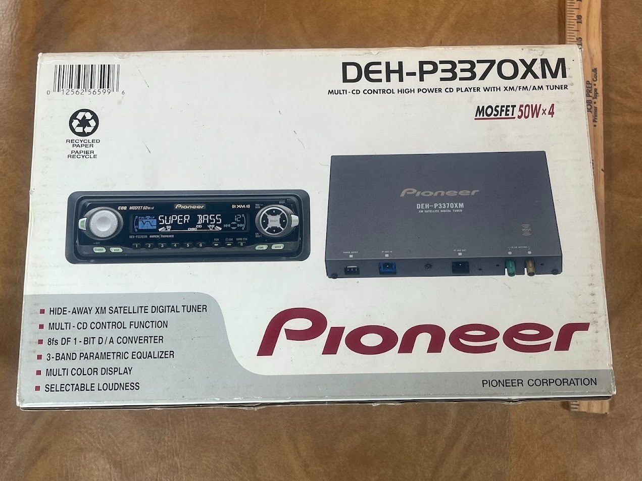 Pioneer DEH-P3370XM MULTI-CD CONTROL HIGH POWER CD PLAYER WITH XM/FM/AM Tuner