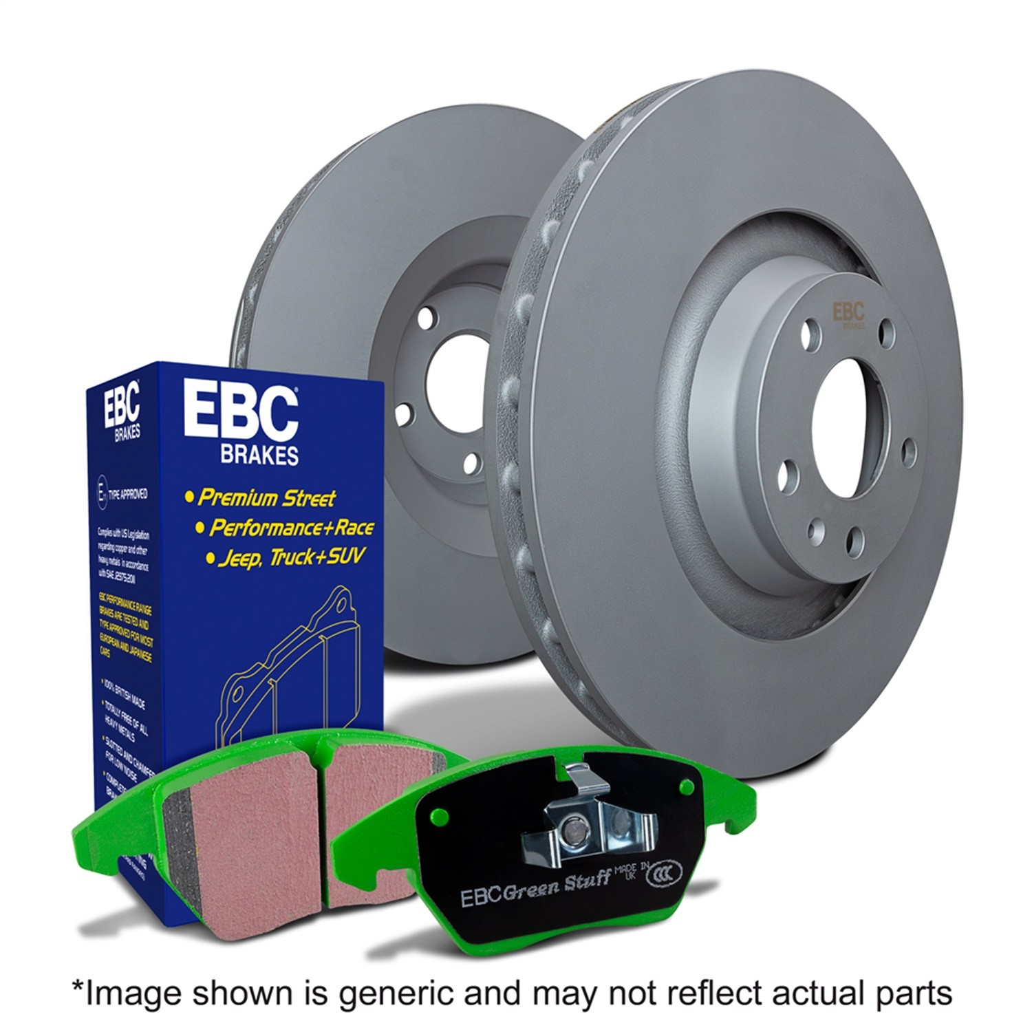 EBC for S11 Kits Greenstuff Pads and RK Rotors S11KR1461
