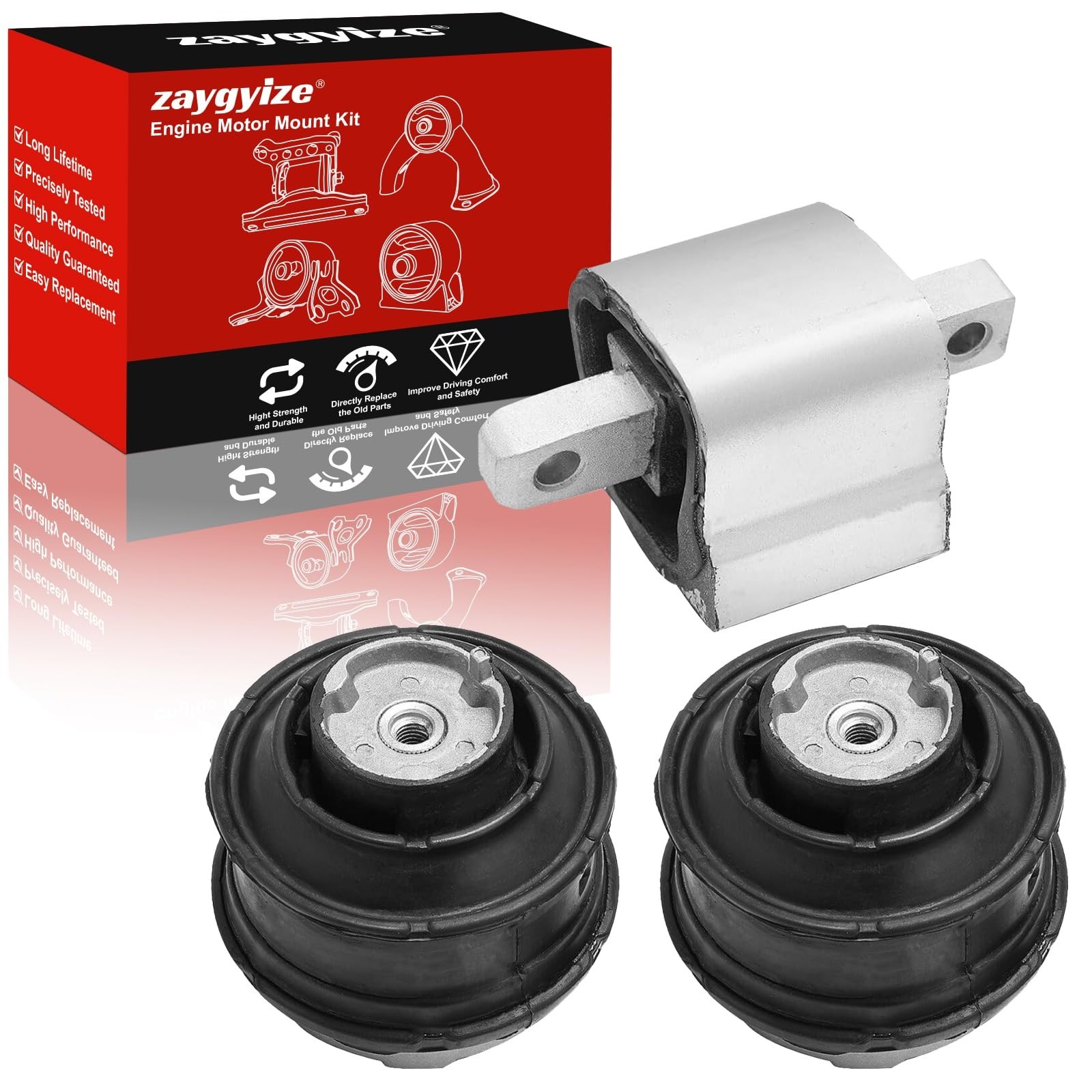 3Pcs Engine Motor & Transmission Mount Kit for Mercedes CLK320 - Durable Replace 3Pcs Engine Motor & Transmission Mount Kit for Mercedes CLK320 - Durable Replace