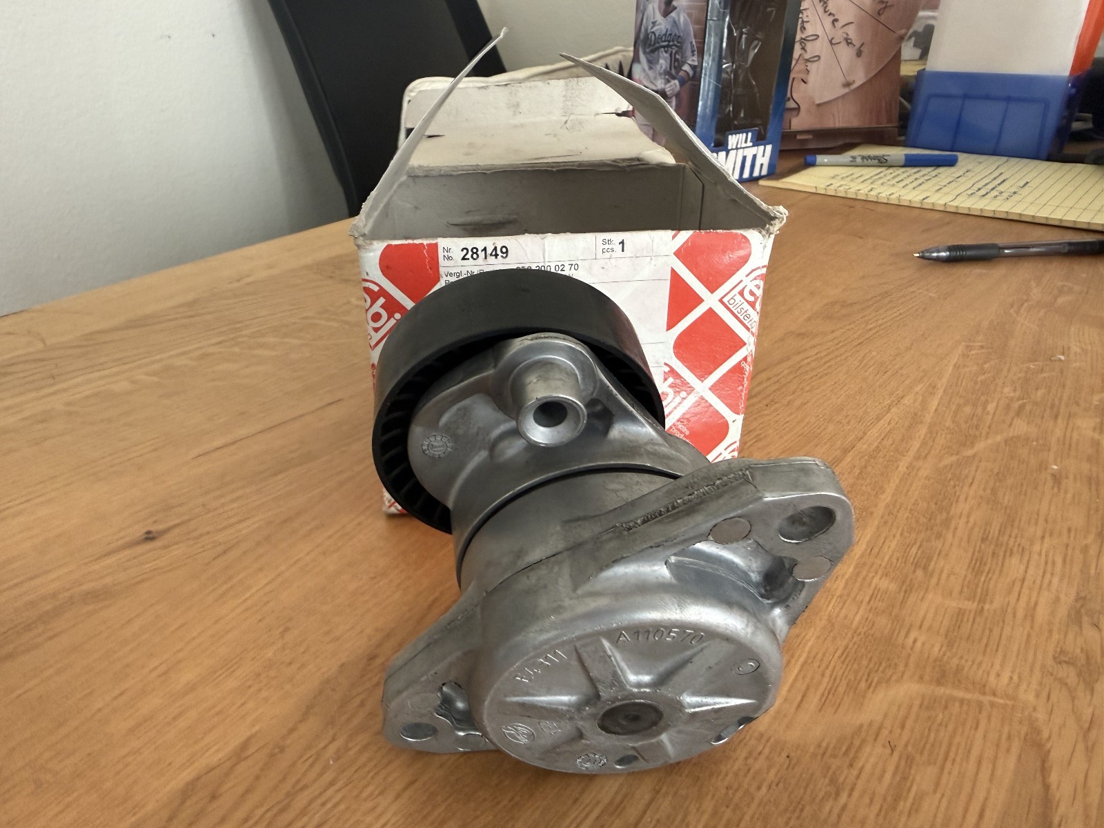 Febi Bilstein Belt Tensioner;  2722000270 Mercedes E350, C300, C300, S550, ML350