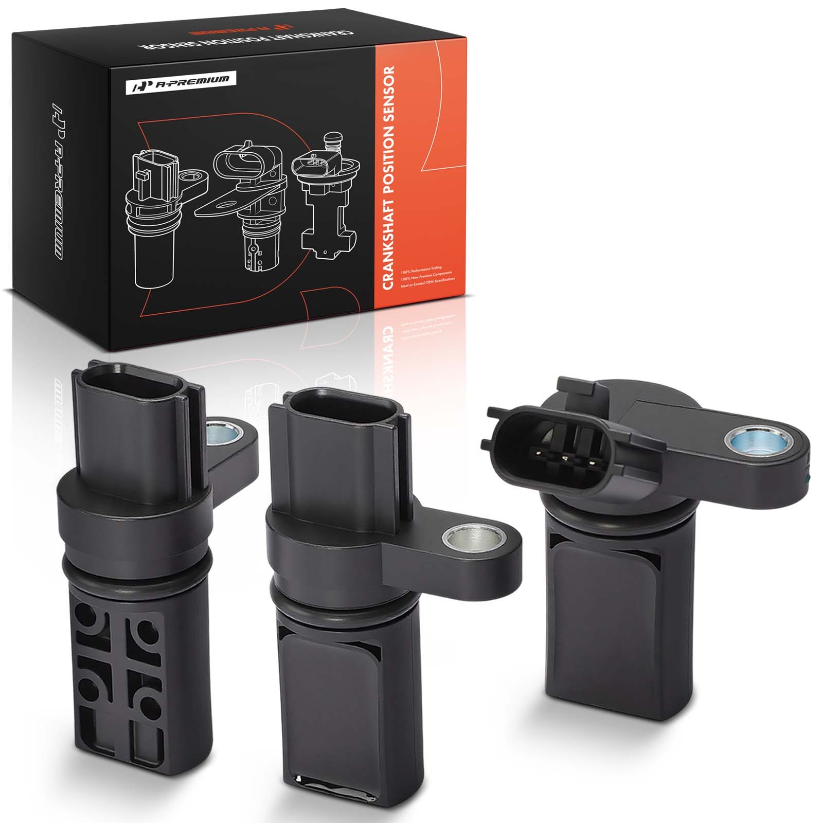 A-Premium 3x Camshaft & Crankshaft Position Sensor for INFINITI G35 03-05 Nissan