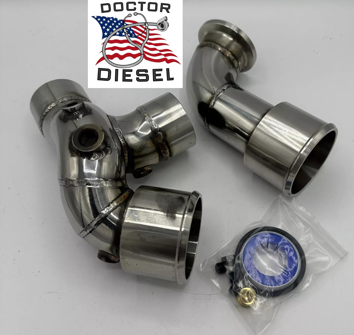 FOR Early 1999 Ford 7.3L Powerstroke Diesel Stainless Intake Manifold Spyder Kit