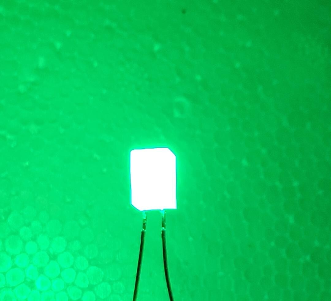 50 PC Bright Green 12V Ice Cube LED 5mm works in most Automotive Accessories