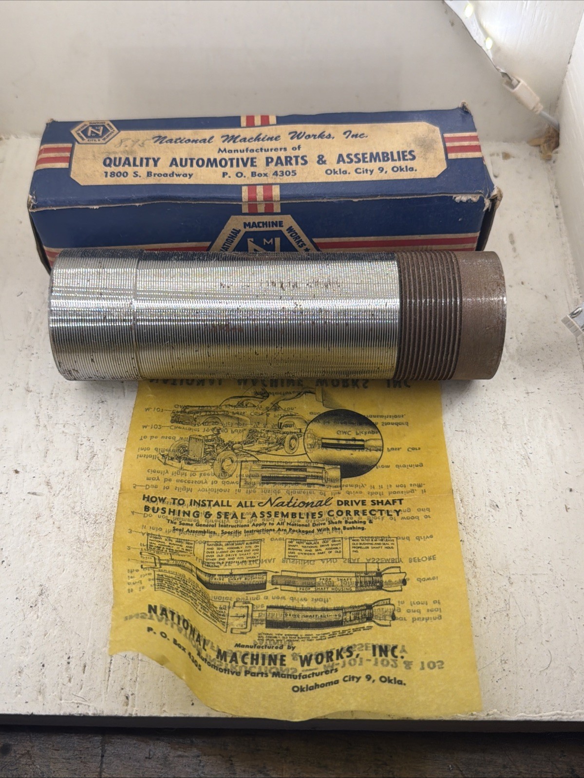 NOS National M-105 Okie Drive Propeller Shaft Bushing Assembly 1951-54 Chevy GMC