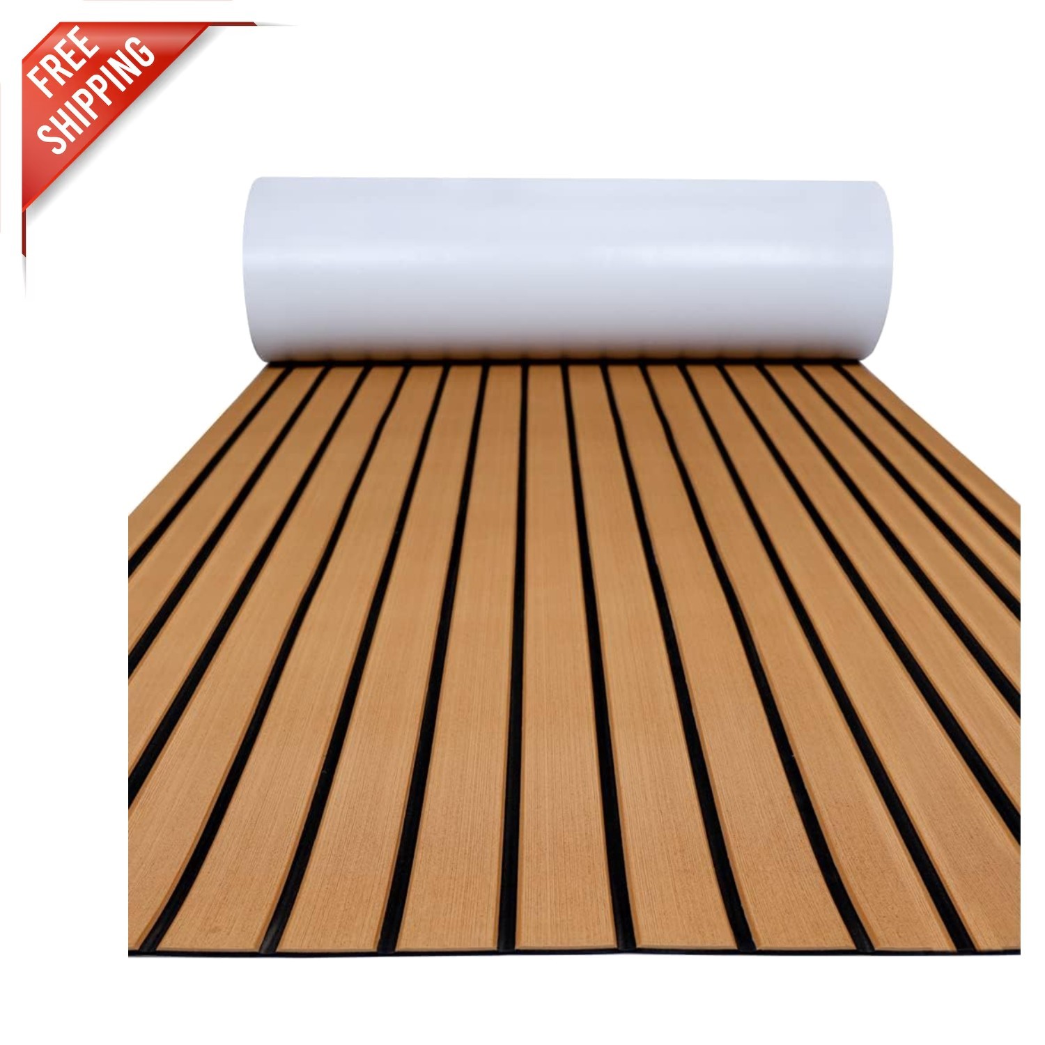 Durable Faux Teak EVA Boat Decking - Comfortable, Easy to Install 94.5\ Durable Faux Teak EVA Boat Decking - Comfortable, Easy to Install 94.5\