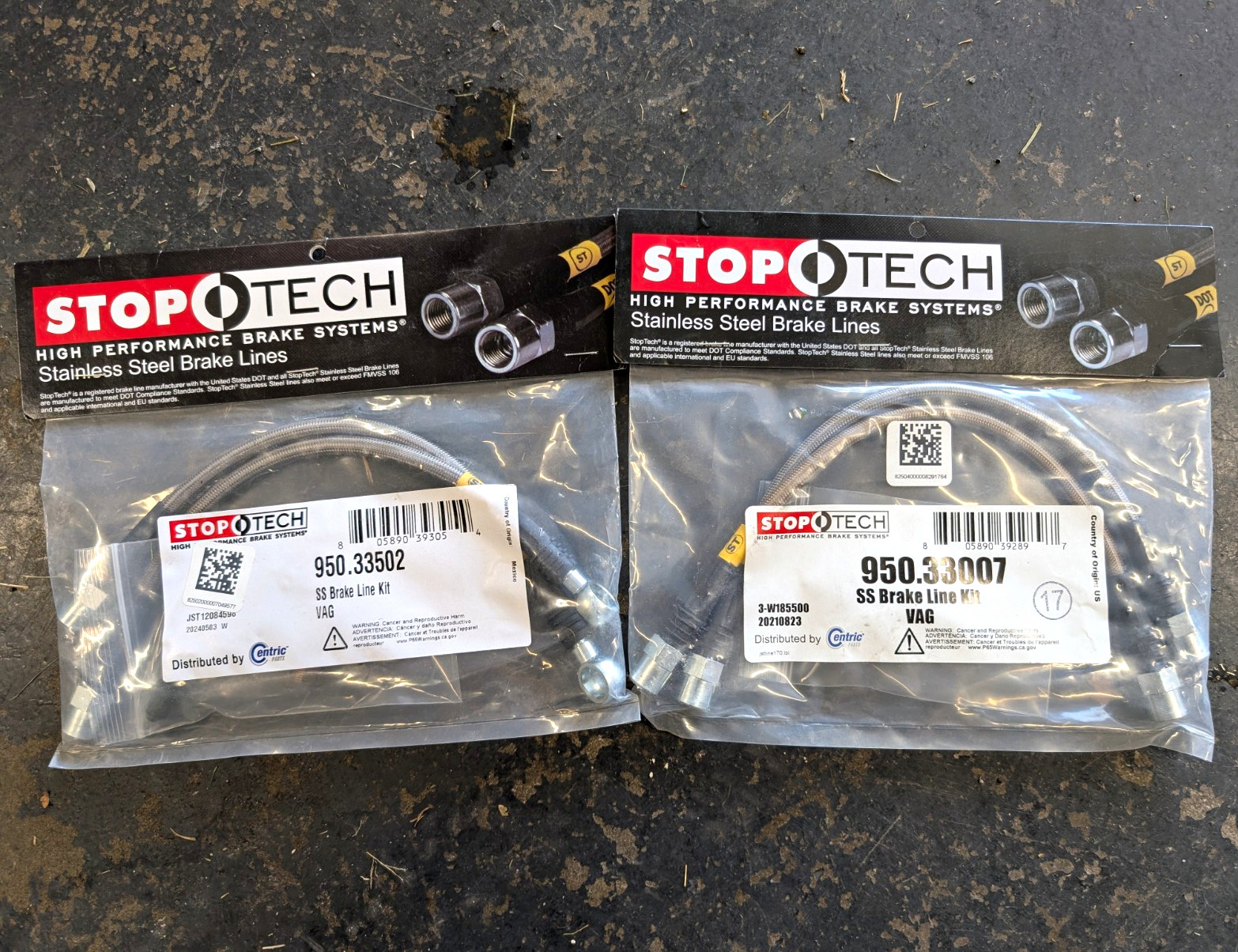 StopTech Stainless Steel Brake Line Kit Front & Rear for 1996-2009 Audi A4 NEW