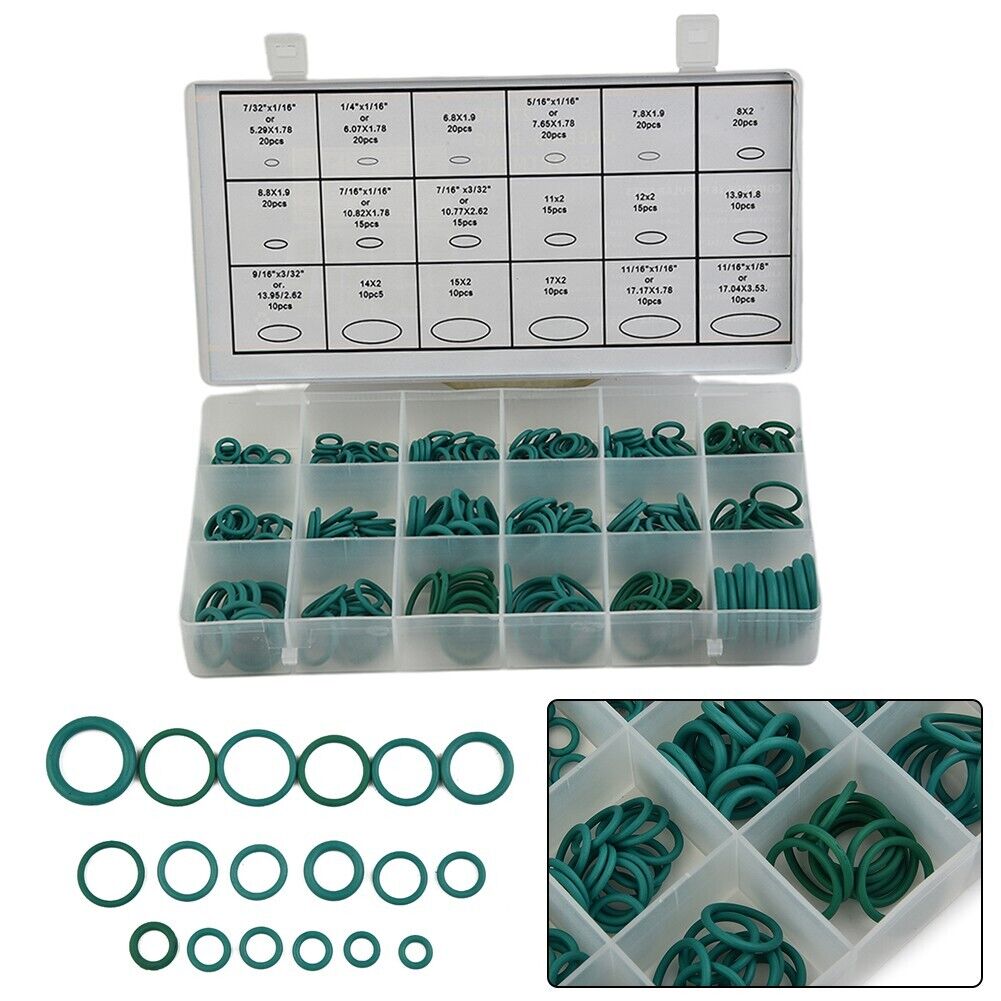 18 Sizes Sealing O-rings Seal Set Sealing Ring 18 Sizes Green HNBR Parts