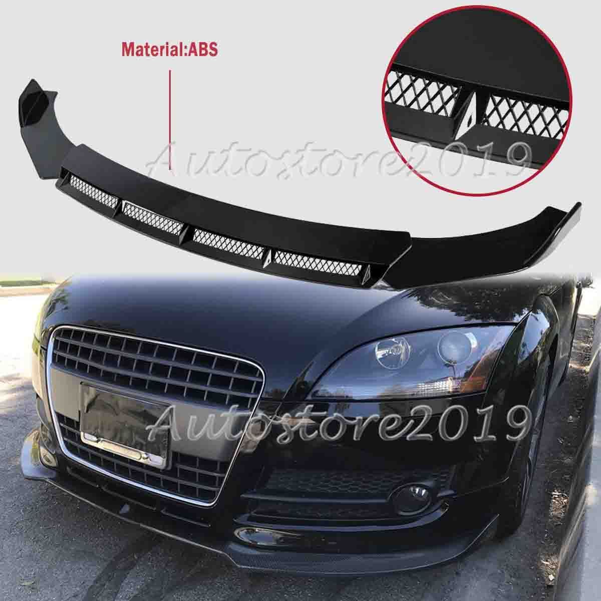 For Audi TT TTS Quattro Glossy Front Bumper Lip Spoiler Splitter Spoiler Kit