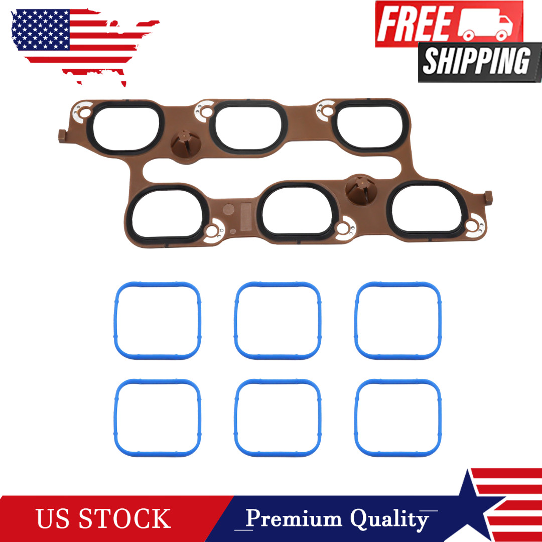 Cylinder Intake Manifold Upper Lower Gasket Set fit for Buick Chevy 12673301