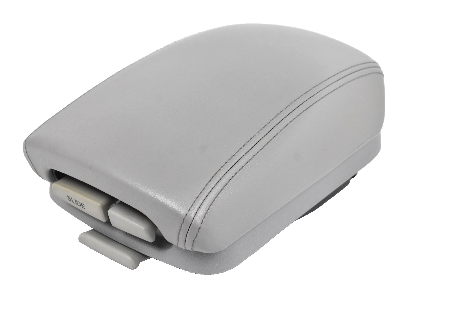 2006-2008 Hyundai Sonata Center Console Gray Leather Sliding Armrest Storage OEM