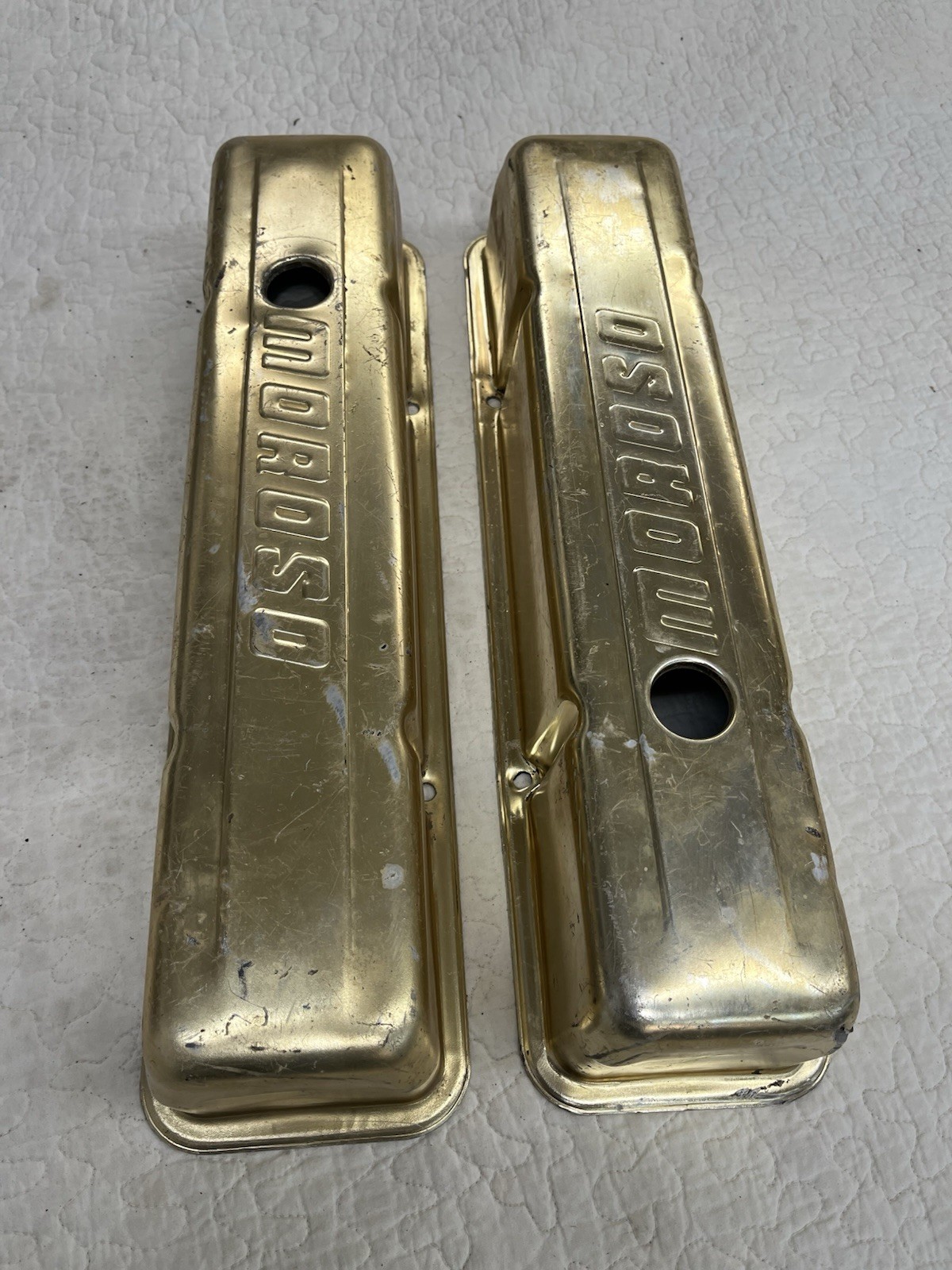 Moroso Gold SBC Vintage Valve covers Tall Chevy