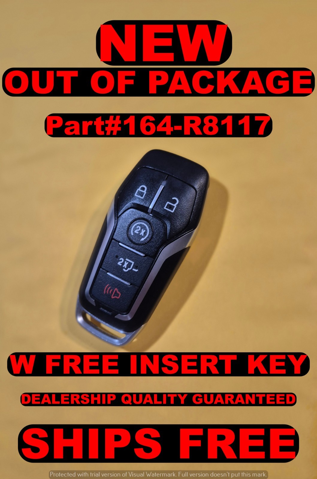 OEM 2015-17 FORD F150 F250 SMART KEY FOB 164-R8117 FL3T-15K601-GA FL3T-15K601-GC