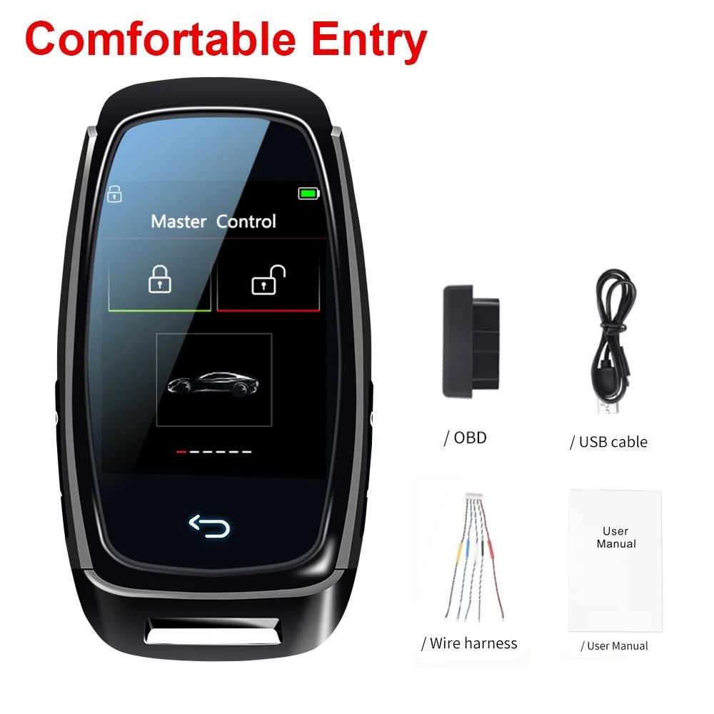 🔑 CF920 Universal Smart LCD Remote – Car Key Display Fob for Multiple Brands