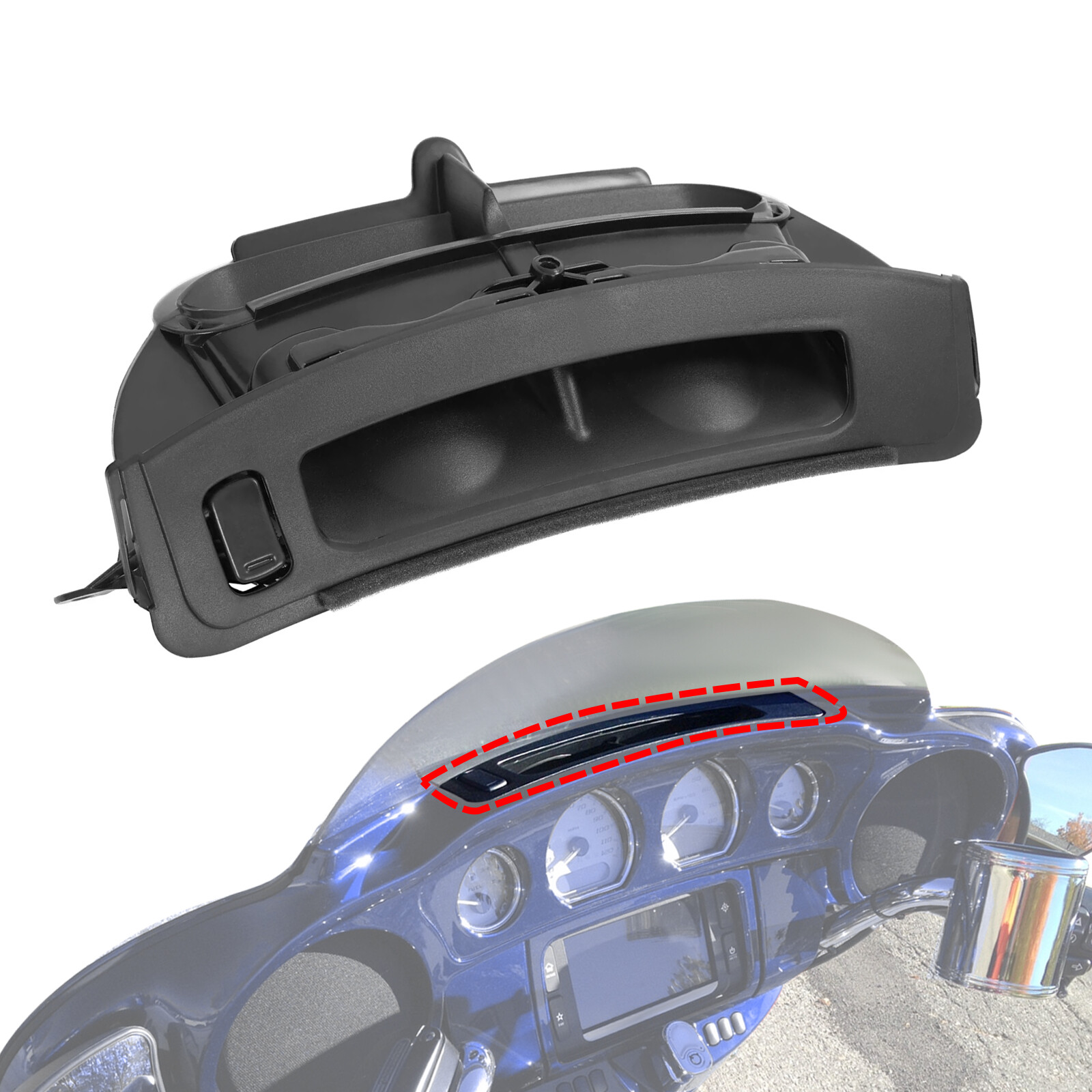 Inner Fairing Air Duct Vent For Harley Touring  Electra Glide Tri Glide 2014-Up