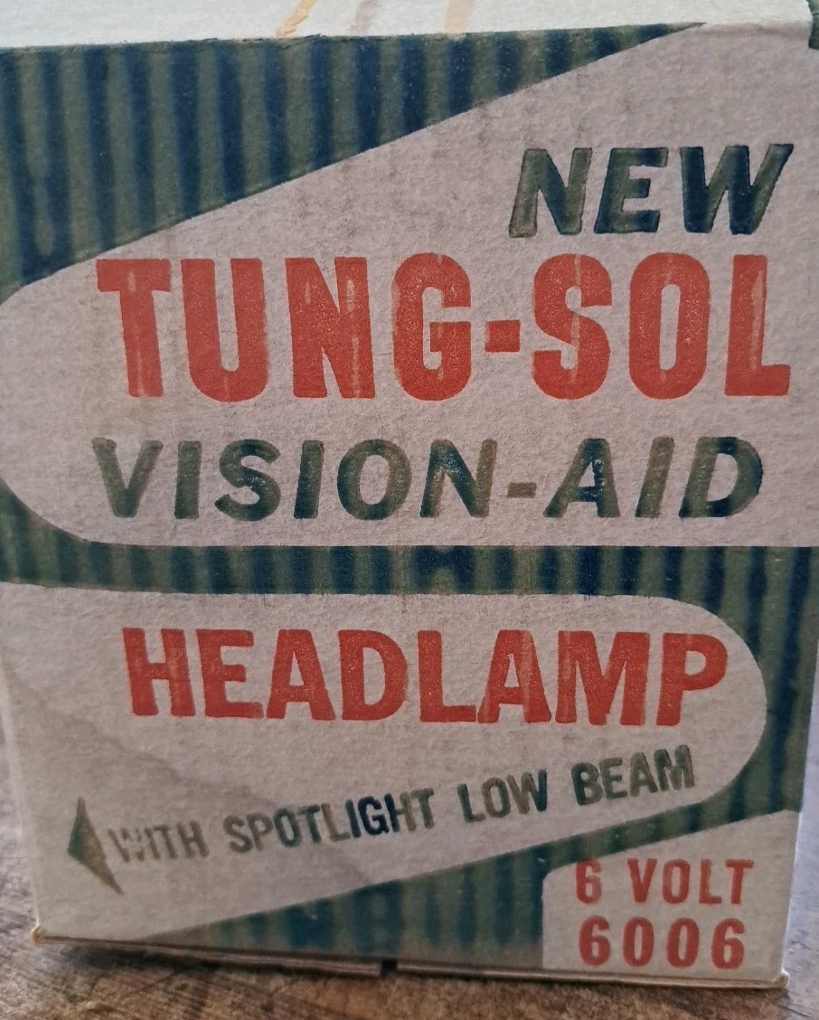 5 Vintage NOS Tung-Sol Vision Aid Headlamp 6 Volt 6006