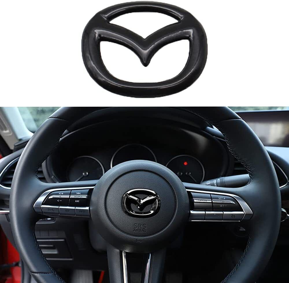Car Steering Wheel Emblem Logo Badge Decal Sticker for Mazda 3 6 CX-3 CX-5 CX-10