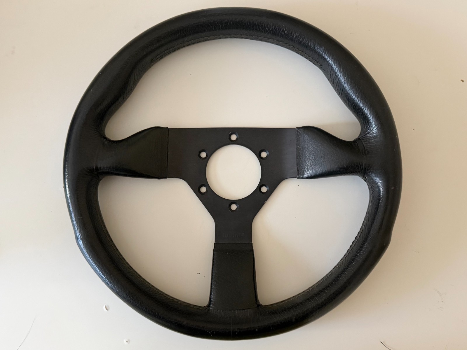MOMO Monte Carlo 300mm Steering Wheel Vintage 1994 Glossy Leather Excellent