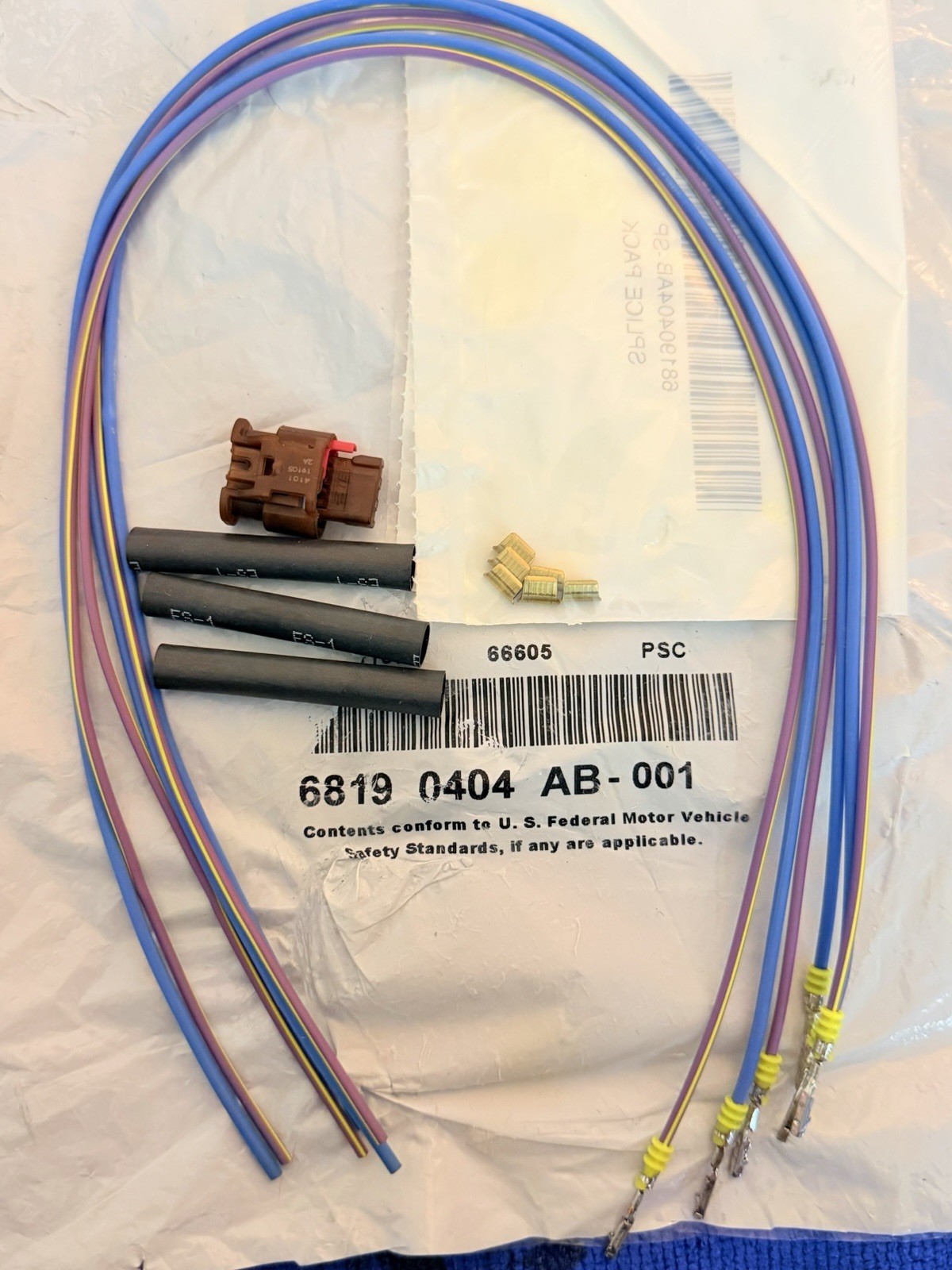 Mopar OEM 68190404AB 3-Way Wiring Repair Kit Complete Open Package