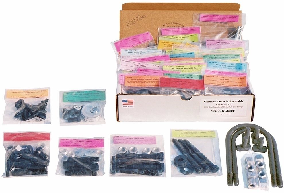 1969 Chevelle 396 Disc Brake Master Chassis Bolt Kit 360pc AMK 69AS-BB