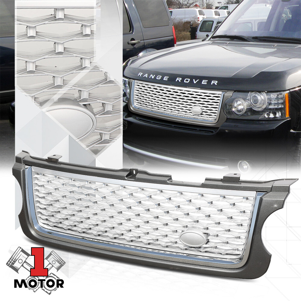 For 2010-2013 Range Rover {AUTOBIOGRAPHY STYLE} Grey/Chrome/Silver Grille Grill