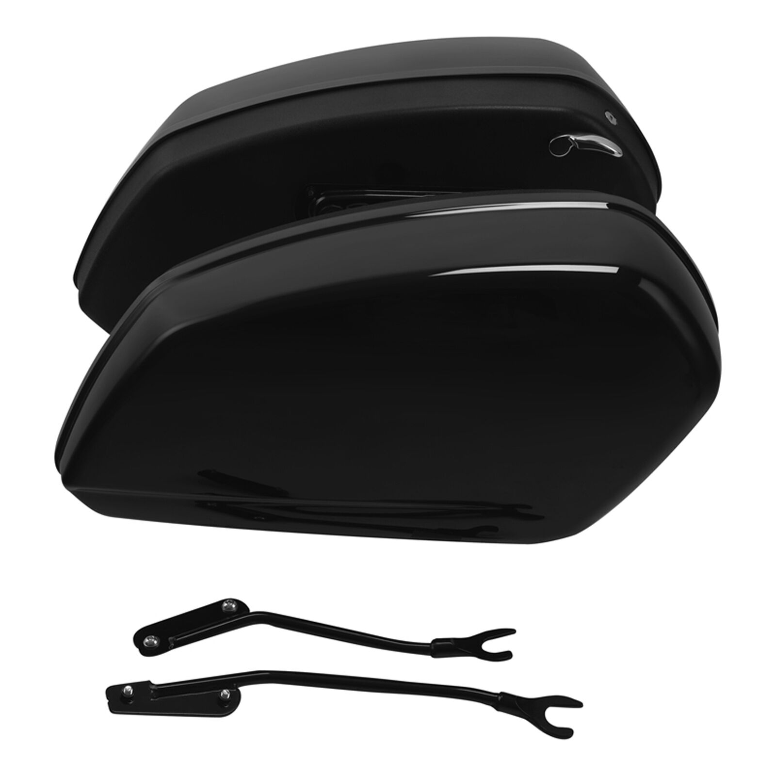Gloss Black Saddlebags Bags Fit For Harley Softail Low Rider ST FXLRST 2022-2024