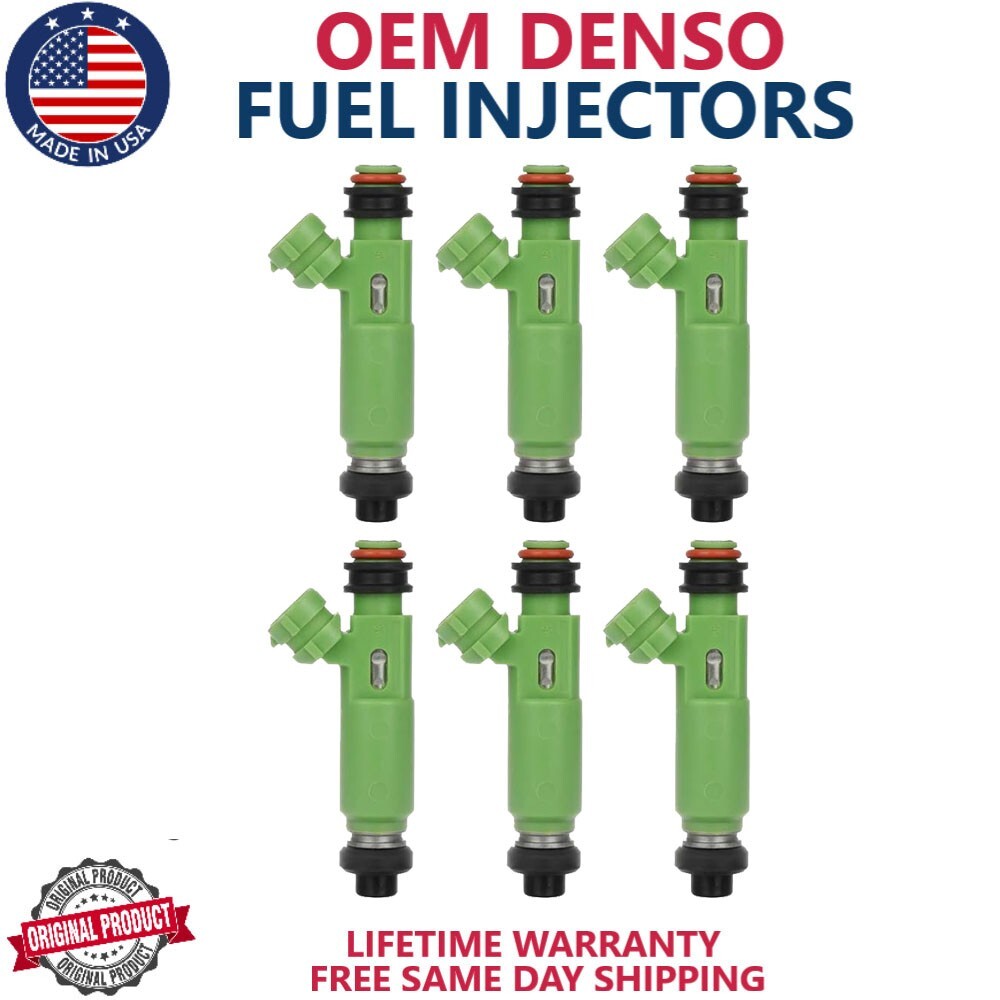 NEW OEM 6x Denso Fuel Injectors Fits 98-03 Mitsubishi Montero Sport 3.0l 195500