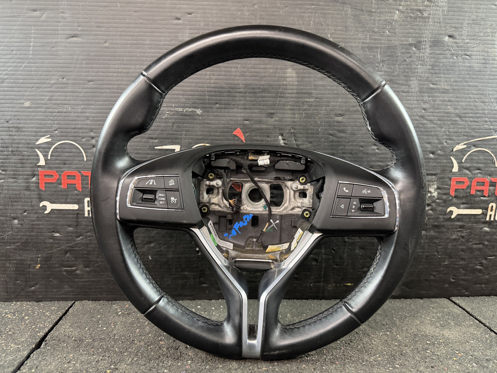 17-20 Maserati Levante Black Leather Wrapped Steering Wheel
